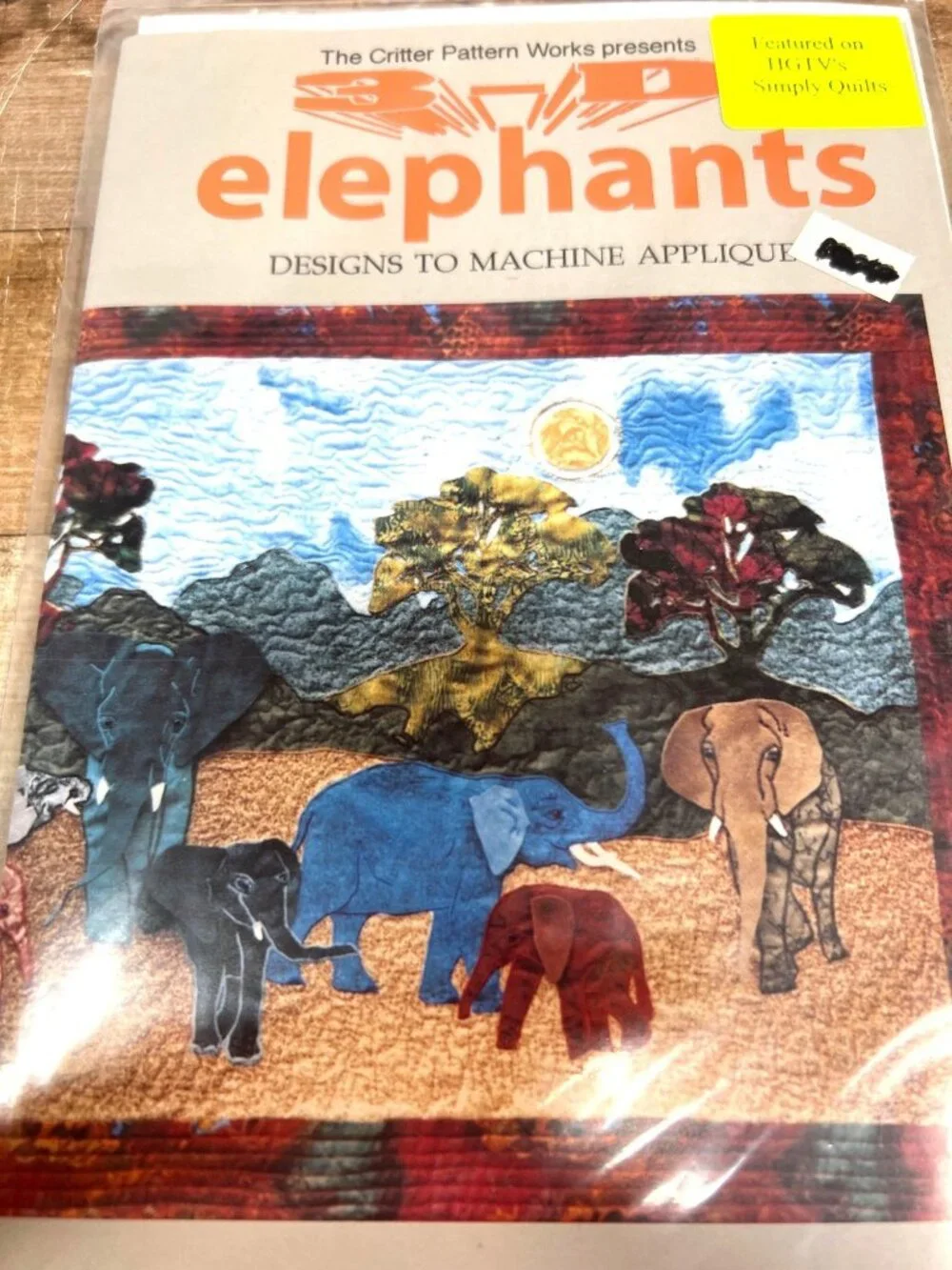 Elephants Designs Machine Applique  The Critter Pattern Works Quilting Pattern